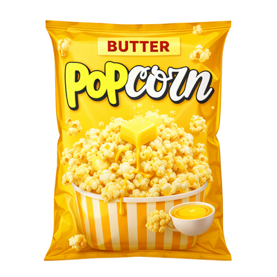 Butter Popcorn Bag
