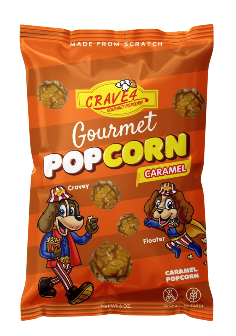 Caramel popcorn bag