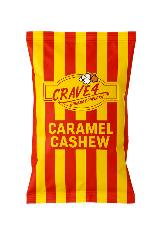 Crave4 Gourmet Popcorn Caramel Cashew Popcorn Bag – Memphis TN – Ships Nationwide