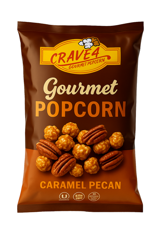 Crave4 Gourmet Popcorn Caramel Pecan Bag – Memphis TN – Ships Nationwide
